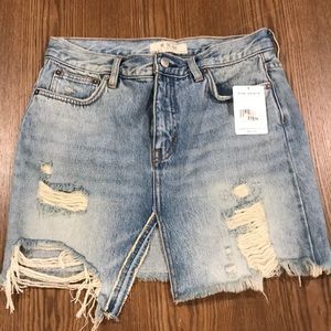 NWT Free People Denim Skirt 27